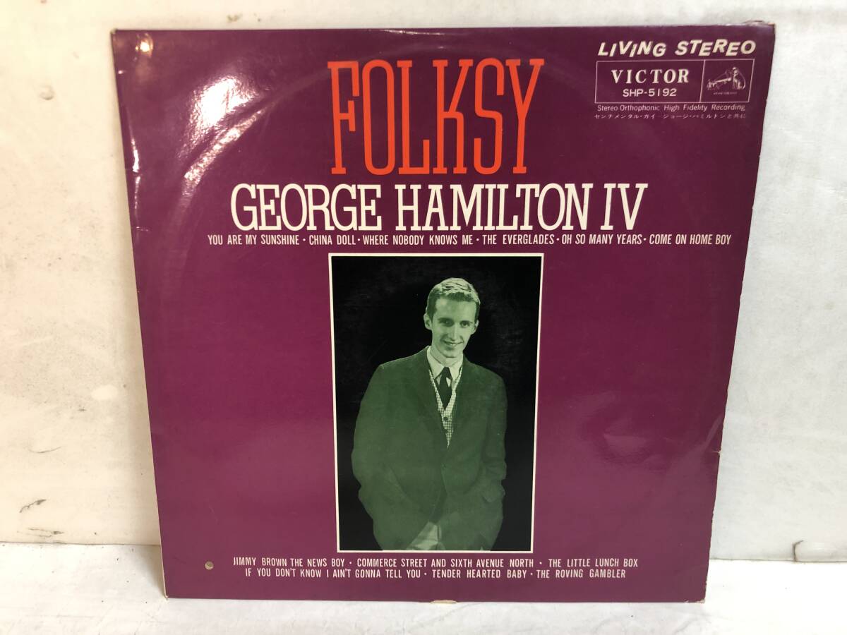50714S 12inch LP★ジョージ・ハミルトン四世/GEORGE HAMILTON Ⅳ/FOLKSY/Sentimental Guy★SHP-5192拍卖