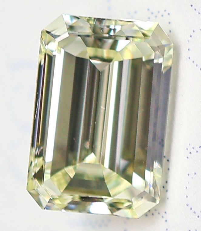 【100円~】VVS2!0.341ct 天然ダイヤ VERY LIGHT YELLOW(ナチュラルカラー)EM拍卖