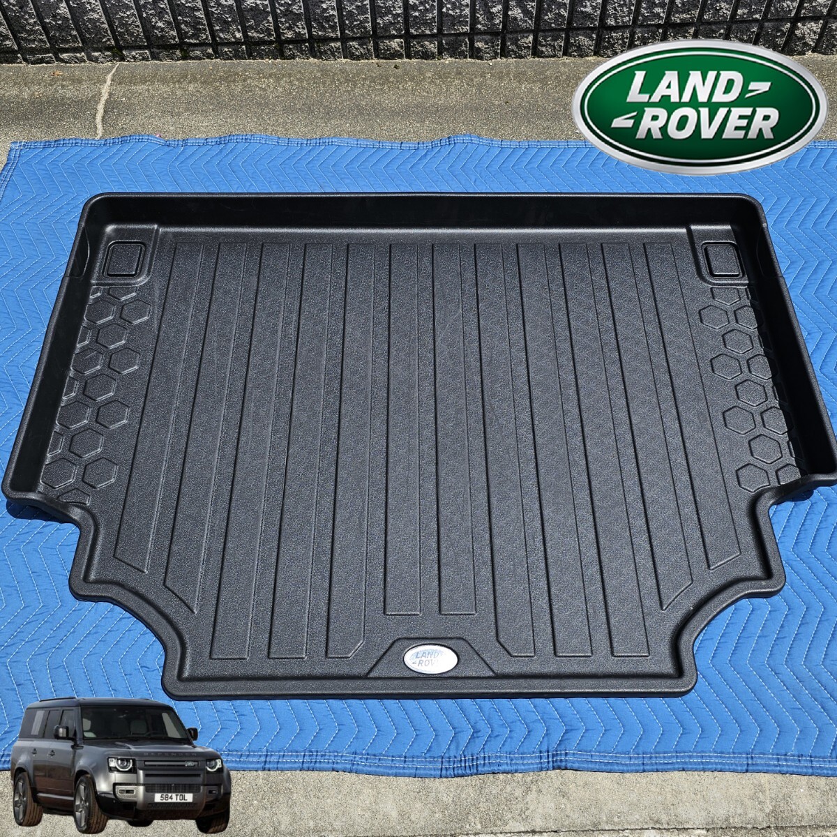 純正!ランドローバー ディフェンダー 110 ワンテン オールウェザー 防水 3D ラゲッジトレイ カーゴトレイ カーゴライナー ラゲッジマット 拍卖