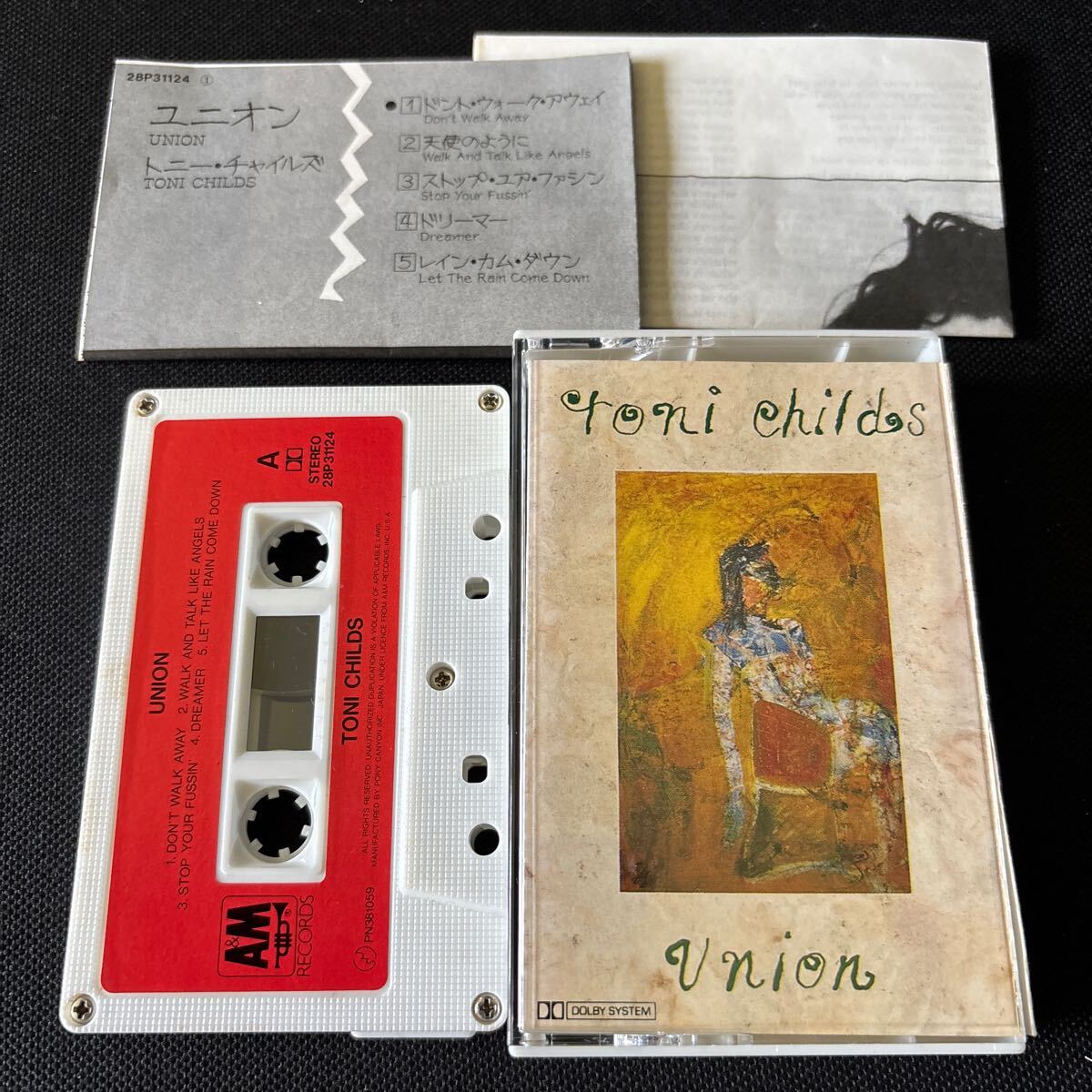 ■トニーチャイルズ UNION■Toni Childs■30〜40年ほど古いのに使用感の少ない音楽カセットテープ良品■全画像を拡大してご覧願います拍卖