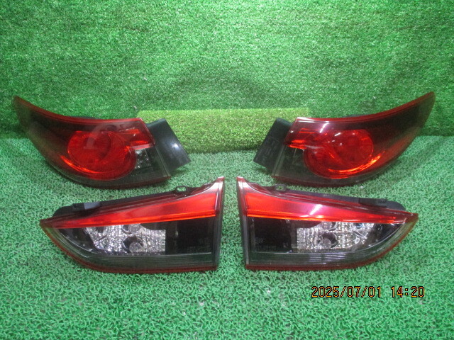 GJ5FP マツダ アテンザ 平成26年 テールレンズ フィニッシャーレンズ 4点セット 252286拍卖