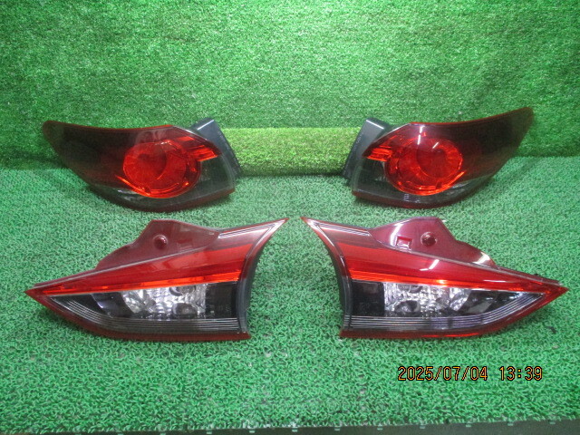 GJ2FW マツダ アテンザ 平成26年 テールレンズ フィニッシャーレンズ 4点セット 252296拍卖