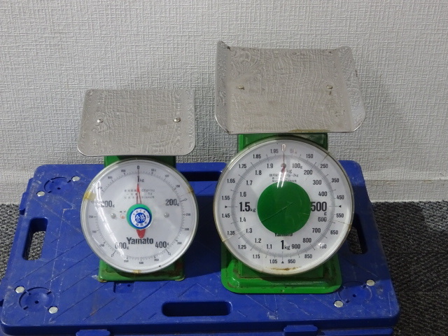 P-25-06185 ● はかり < 2点セット > Yamato 大和製衡 計量器 上皿はかり 1kg 2kg SD-2 拍卖