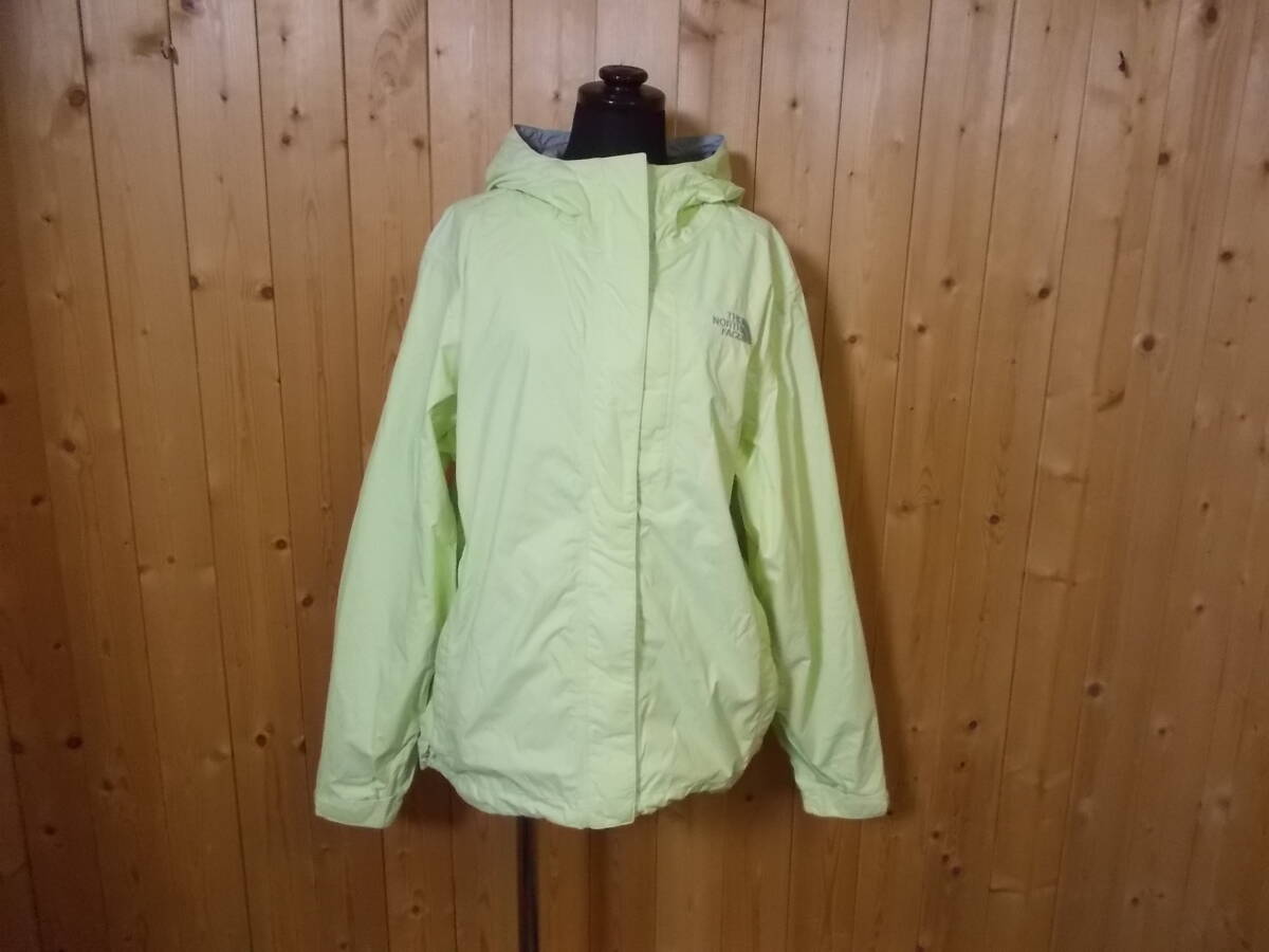 b1180◆THE NORTH FACE HYVENT ナイロンシェルジャケット◆ノースフェイス レディース サイズM イエロー F14 2014年 裏地メッシュ 7G拍卖