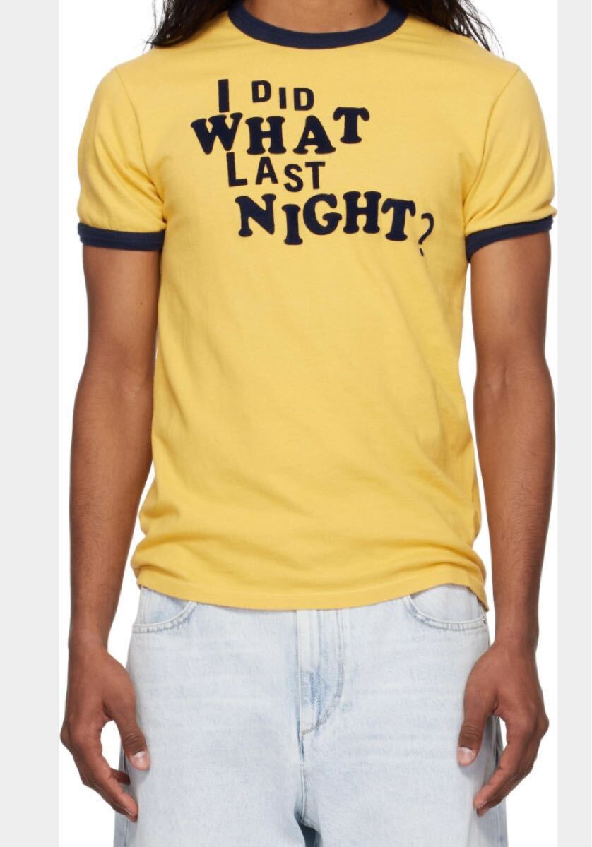 ERL Tシャツ I DID WHAT LAST NIGHT RINGER-T 完売 ミンギュ テミン ソンフン ヨンジュン 着用 セブチ TXT トゥバ エナプ拍卖