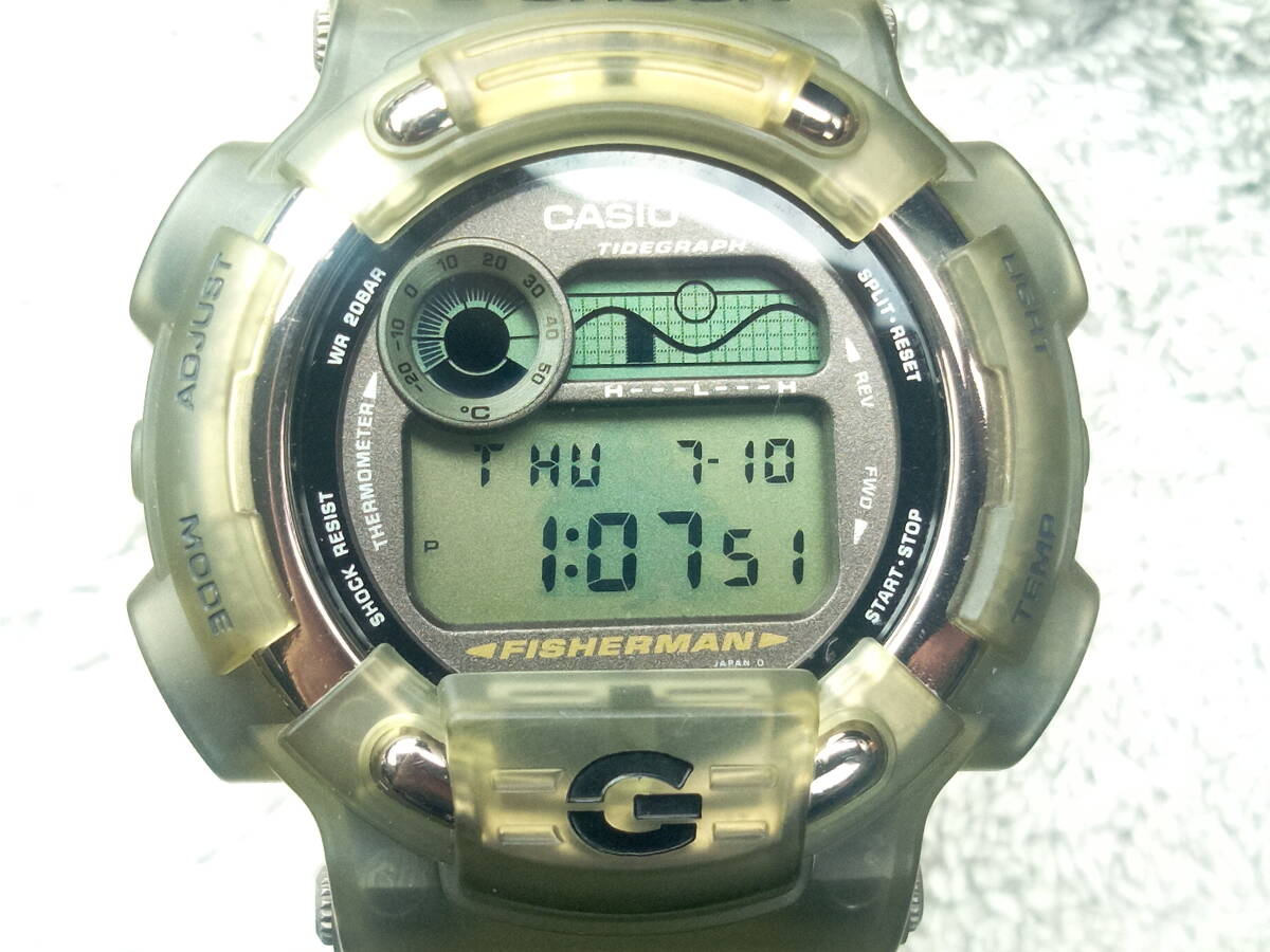 美品 CASIO G-SHOCK FISHERMAN DW-8600 メンインスモークフィッシャーマン拍卖