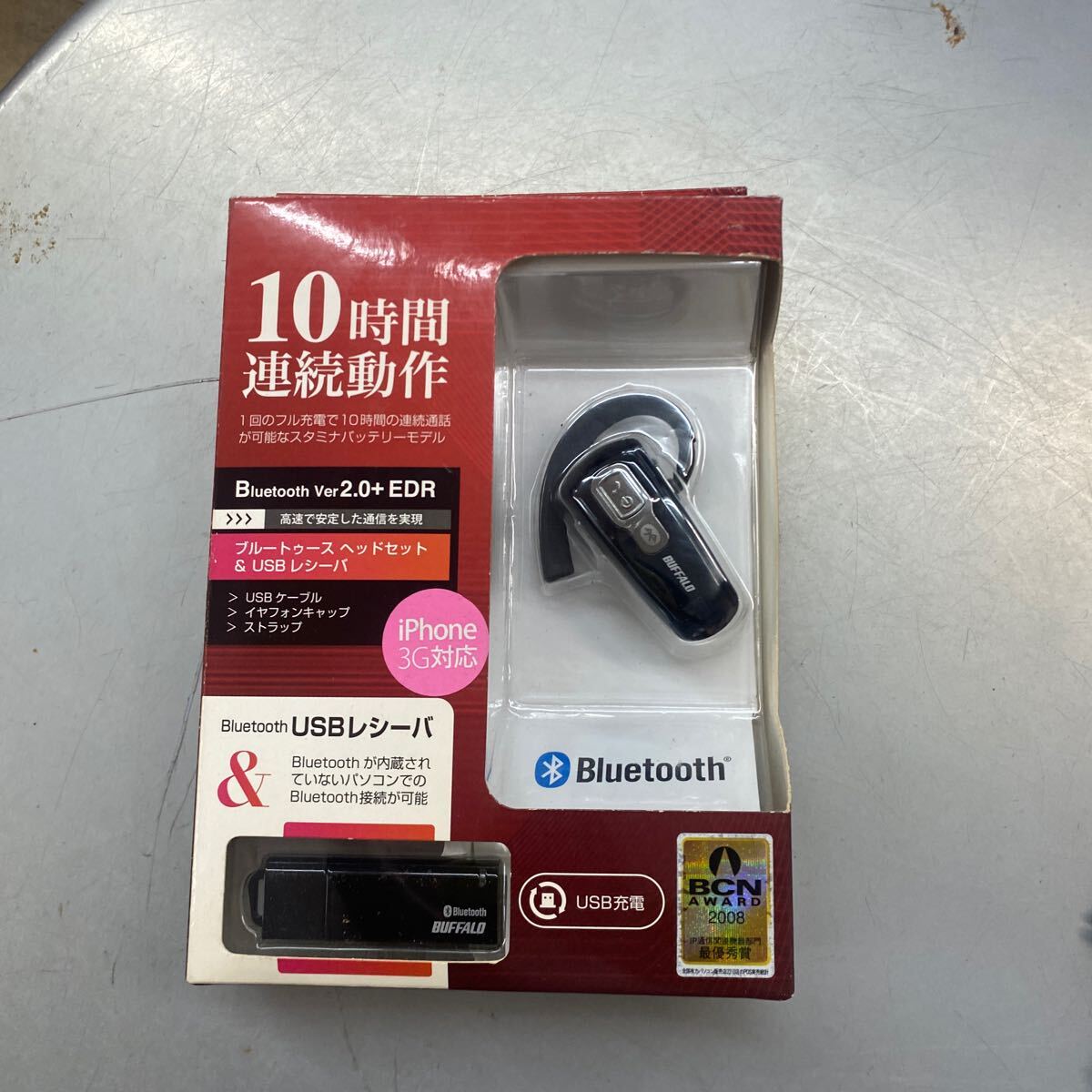 iBUFFALO BSHSBE01ABK 未使用 ブルートゥース Bluetooth ヘッドセット ハンズフリー拍卖