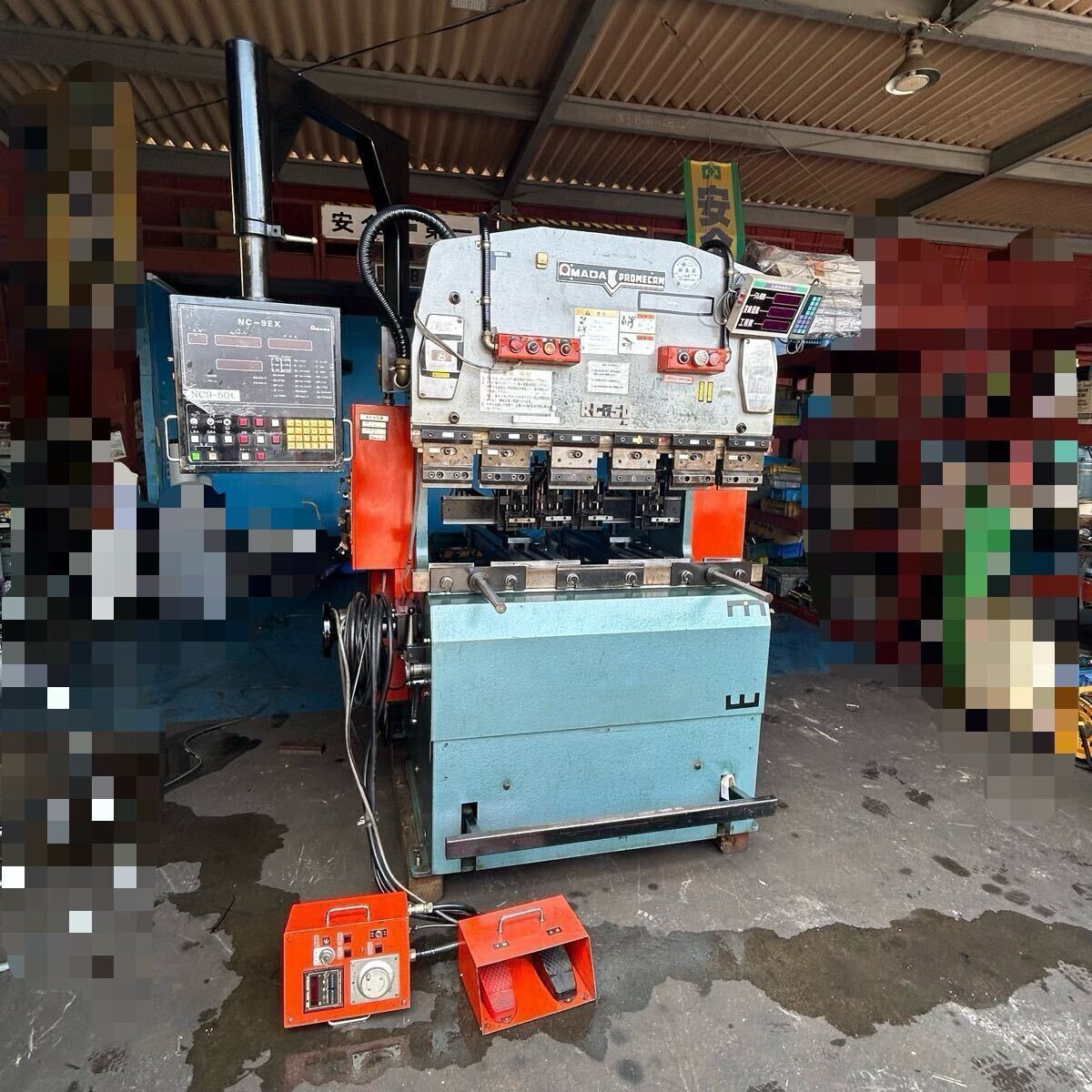 T1145 AMADA アマダ ベンダー プレスブレーキ RG-50S 50ton 200/220V 50/60Hz オートバックゲージ NC-9EX【動作確認済】拍卖