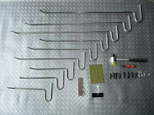 ひょう害 カーボンスチール デントリペア ツール 凹み 鈑金 塗装 S45C 炭素綱 定番の12mm 10mm 8mm フルセット 鏡面仕上げ 板金 日本製拍卖