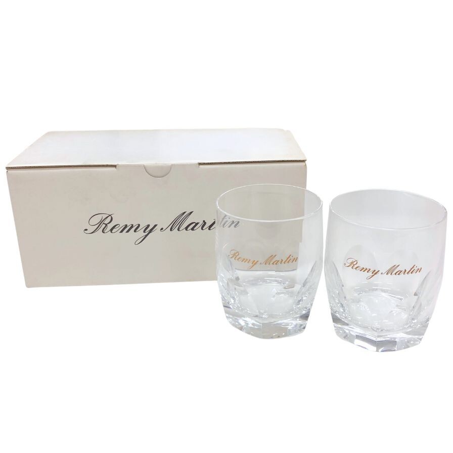 レミーマルタン ロックグラス ブランデーグラス タンブラー 2客 REMY MARTIN【AFB54】【中古】拍卖
