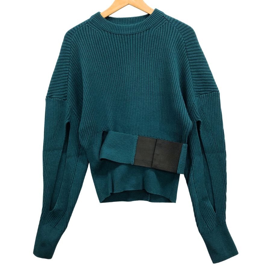 極美品◆ニット・セーター ディーゼル ロングスリーブニット ベルト付き グリーン レディース サイズS DIESEL 【AFB24】拍卖
