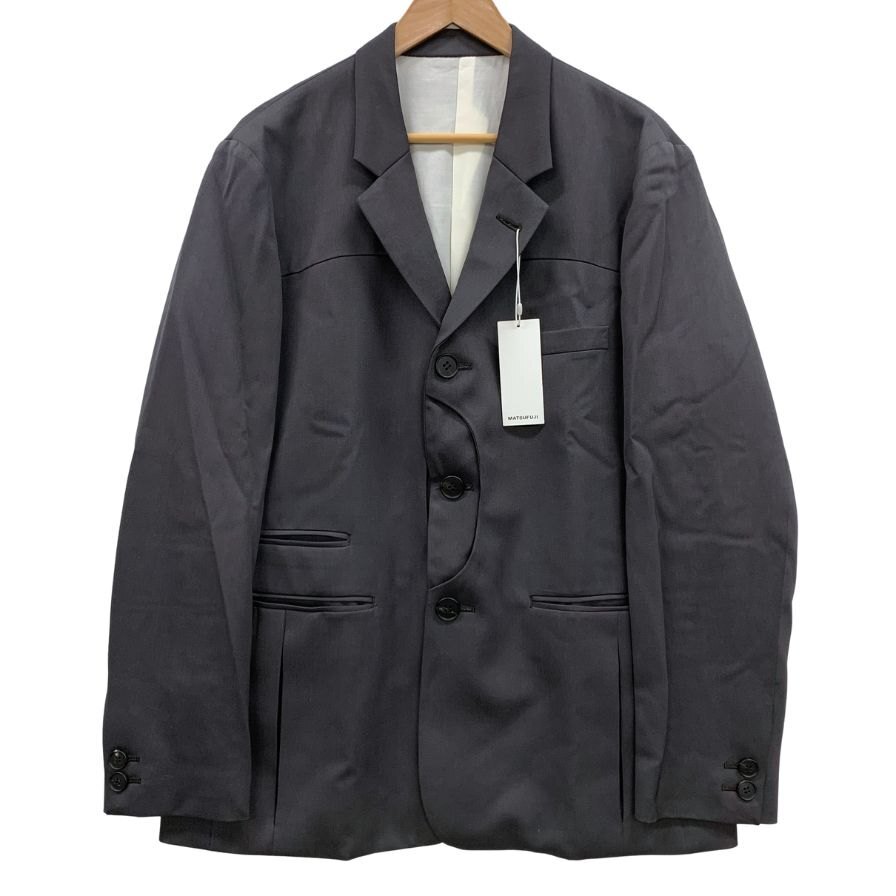 新品同様◆ジャケット マツフジ 23AW テーラードジャケット ウール チャコール メンズ サイズ2 M233- 0102 MATSUFUJI 【AFB36】拍卖