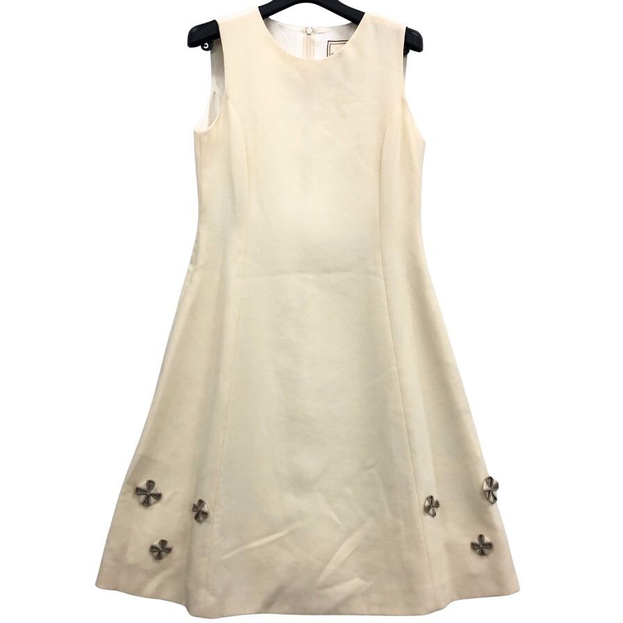 中古◆ワンピース デイジーリン フォー フォクシー ワンピース 裾リボンあしらい 32456 レディース サイズ 38 ベージュ【AFB44】拍卖