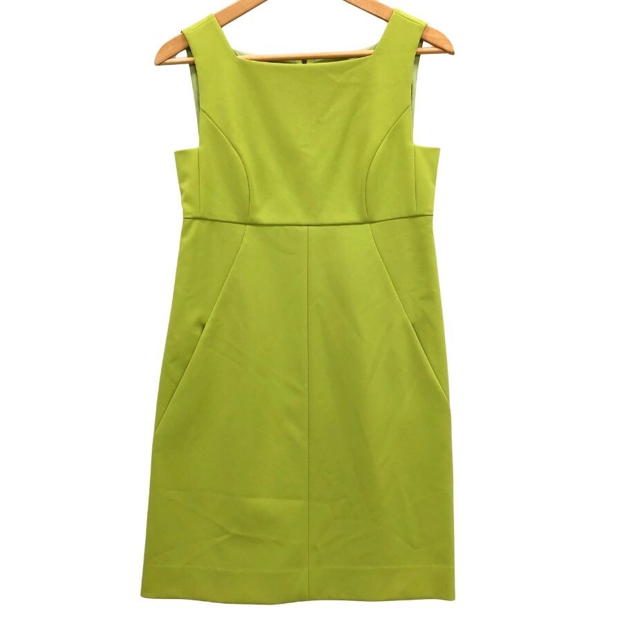 中古■ワンピース フォクシーニューヨーク フレンチボックス ノースリーブワンピース 31650 レディース サイズ38 グリーン 【AFB4】拍卖