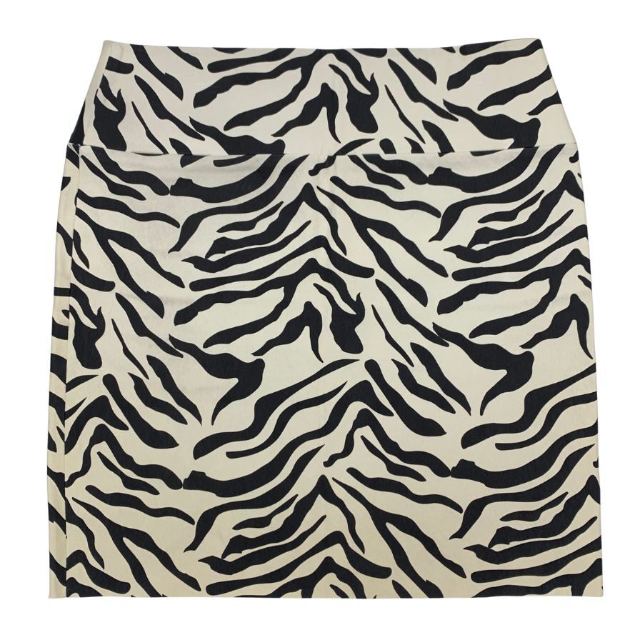 スーパーウーマン レディース レザー ゼブラ柄 ショート丈スカート ウエストゴム サイズM 総柄 SPRWMN【AFB15】拍卖