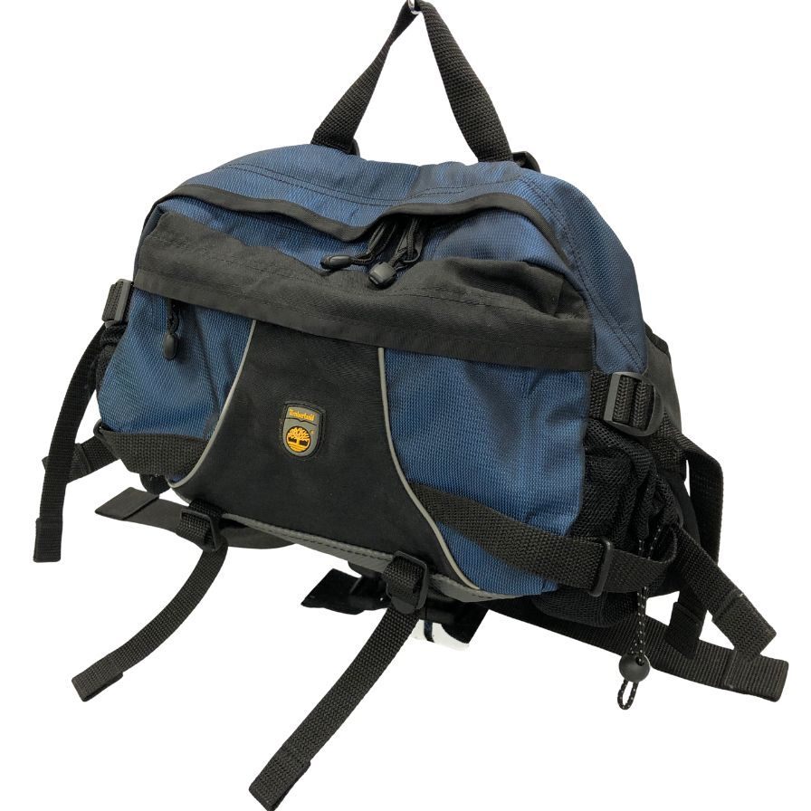 ティンバーランド ウエストバッグ 90s 90年代 旧ロゴ ナイロン キャンバス バッグ ポーチ ネイビー Timberland【AFE3】拍卖