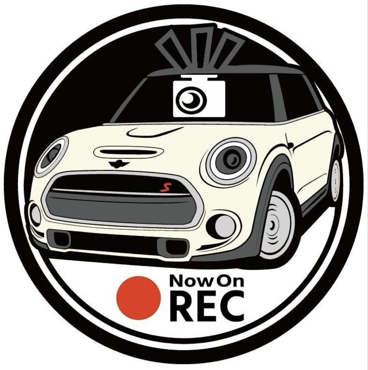 愛車色に変更承ります f56 ミニ クーパーs ドラレコ ドライブレコーダー ステッカー拍卖