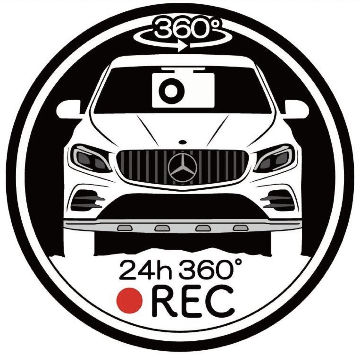 愛車色に変更可能  メルセデスベンツ glc パナメリカーナグリル ドライブレコーダー ドラレコ ステッカー ①拍卖