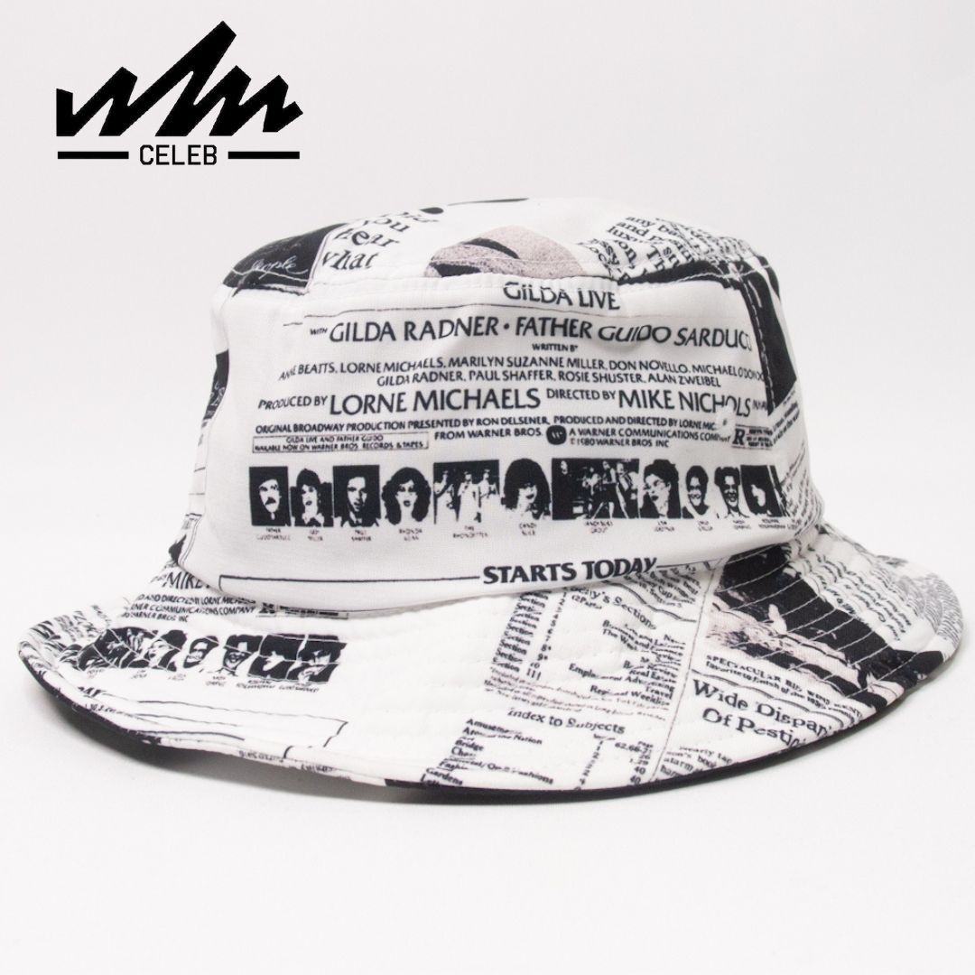 新品 CELEB セレブ マガジンバケットハット ホワイト拍卖