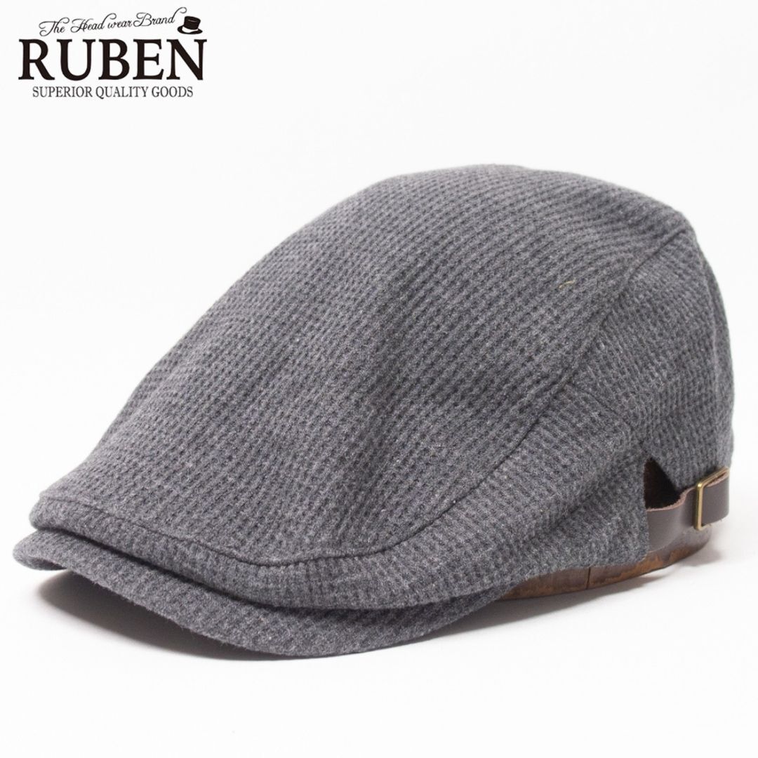 新品 RUBEN ルーベン コットン ワッフルハンチング ダークグレー拍卖