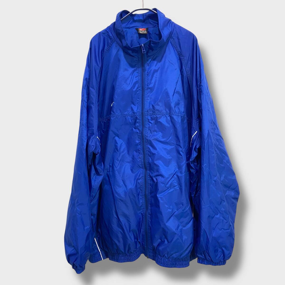 送料無料☆NIKE TEAM☆ナイキ☆00s☆ナイロンジャケット☆ビッグサイズ☆ブルー☆3XL☆F25M拍卖