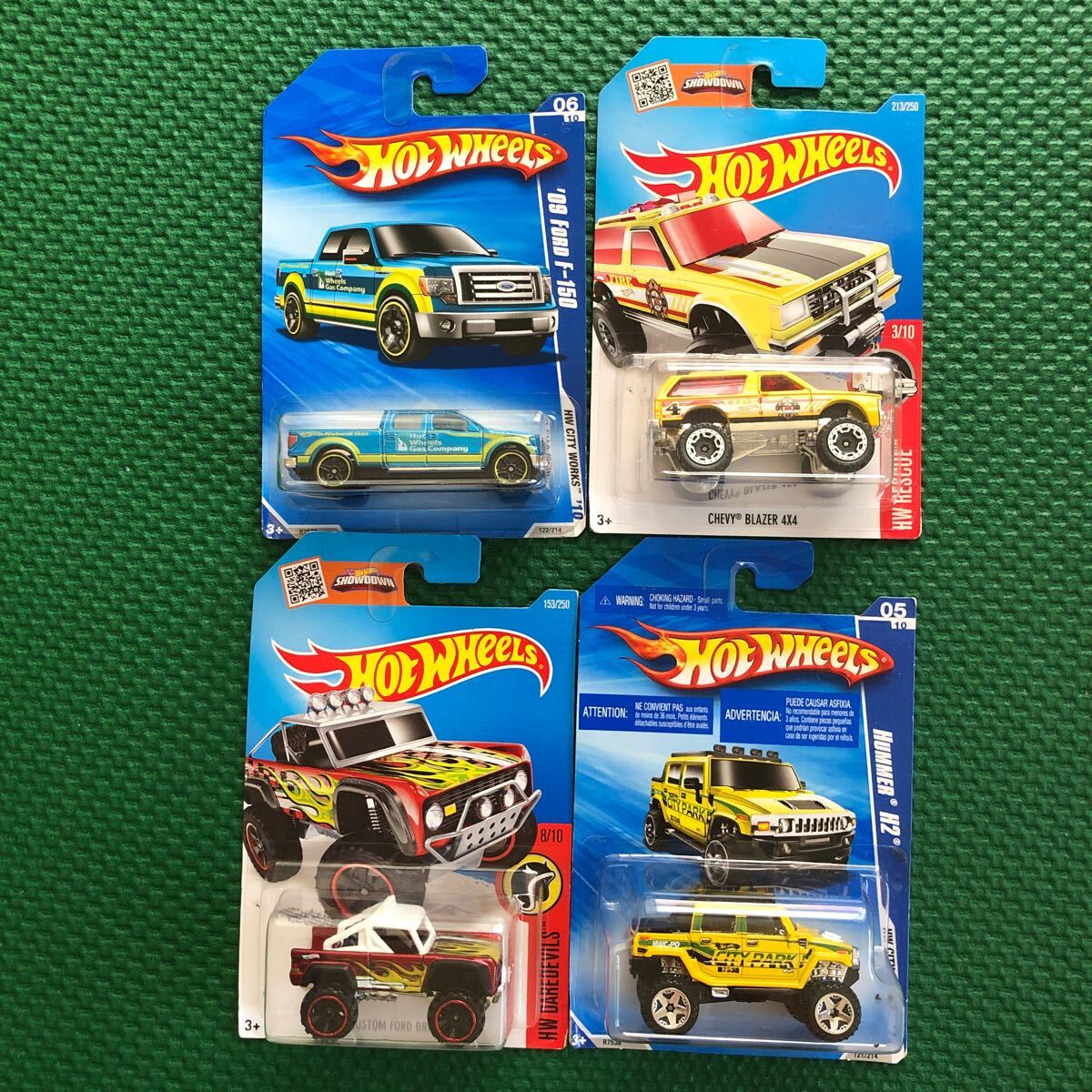 hotwheels CUSTOM FORD BRONCO CHEVY BLAZER 4×4 `9 FORD F-150 HUMMER H2拍卖