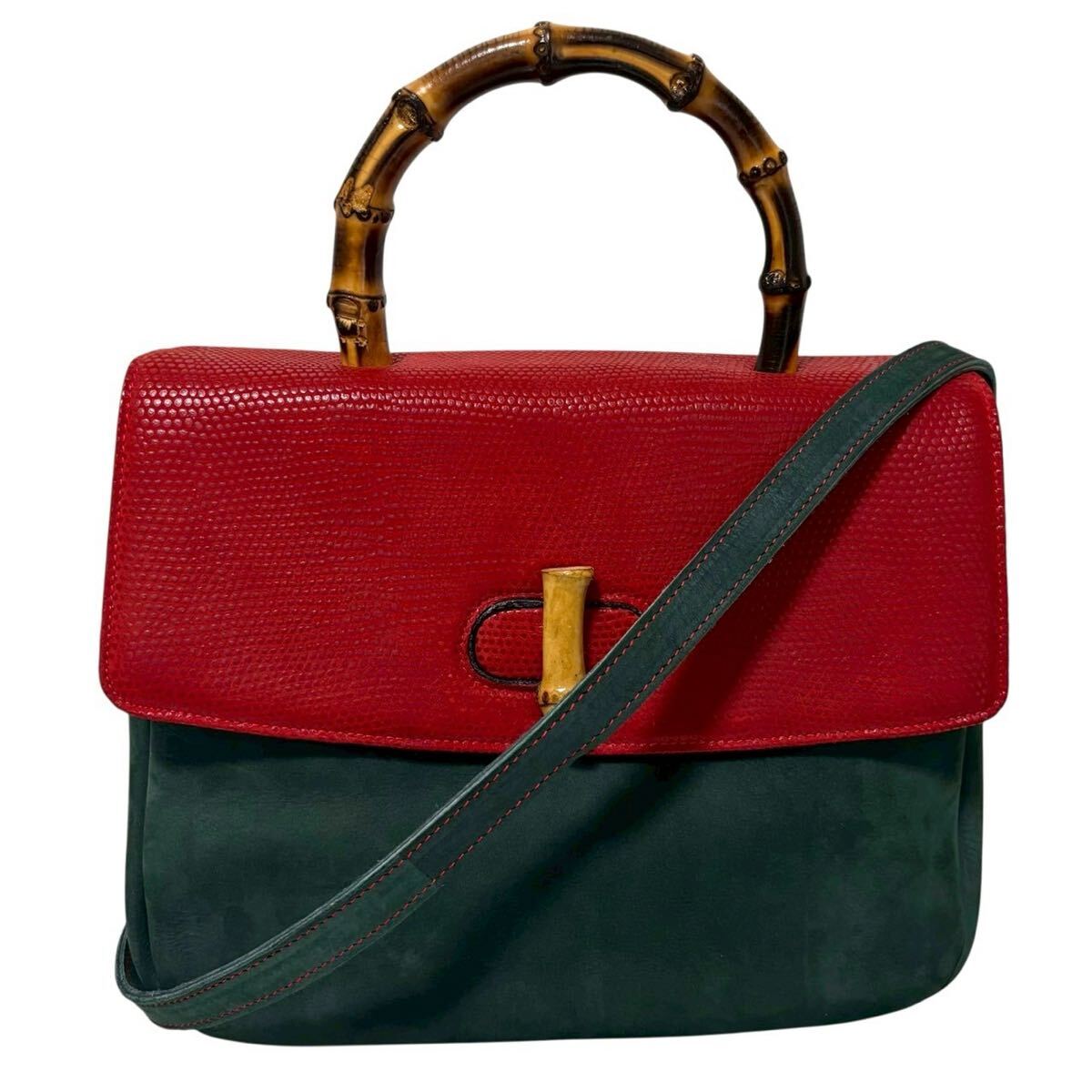 Lexiapel レキシャペル バンブーハンドル 2WAY バッグ ヴィンテージ トップハンドル拍卖