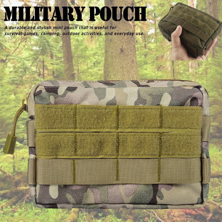 ポーチ 小物入れ メンズ ウエストポーチ スマホケース ミリタリー アイコスケース サバゲー アウトドア 7987139 カーキカモ 新品拍卖