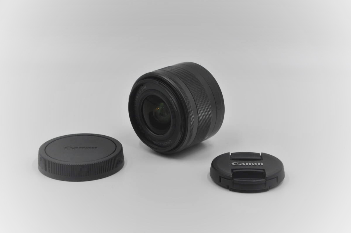 【極上品】Canon キヤノン EF-M15-45mm F3.5-6.3 IS STM◆グラファイト 黒◆拍卖