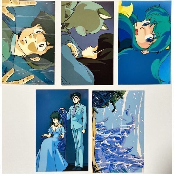 うる星やつら 高橋留美子 ポストカード その6 らむちゃん 当時物 5枚 クラブオリジナル拍卖