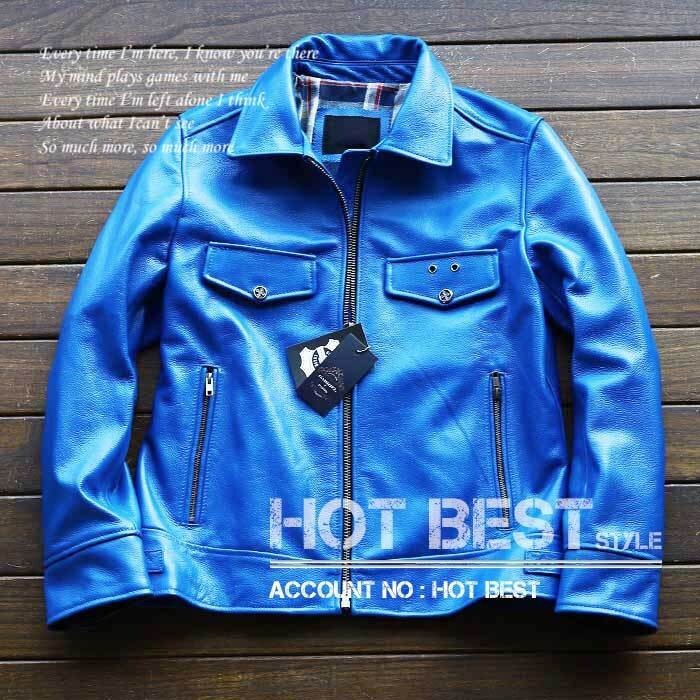 ■Gabriel ・新作 レア色 牛革 革ジャン メンズ 最上級カウハイド イタリアンレザー ライダース ジャケット/ 2599【XXL】拍卖