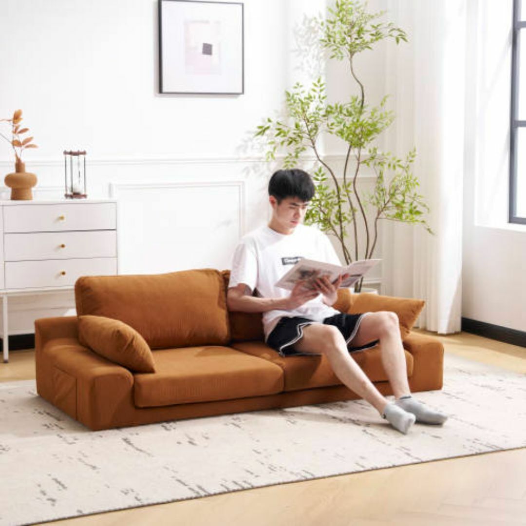 2人掛けソファベッド フロアソファ コンパクト 幅約167cm ローソファ拍卖