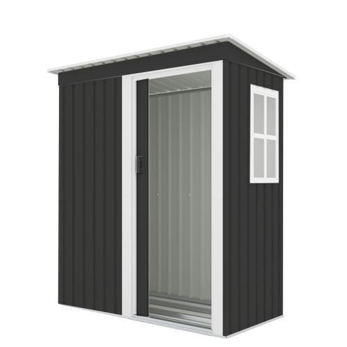 【棚なし】ブラック物置 屋外 大型 倉庫 大型物置 戸外収納庫 物置 防水/耐侯拍卖