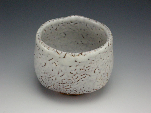 萩焼 松浦無元 作 鬼萩ぐい呑(白・特大)拍卖