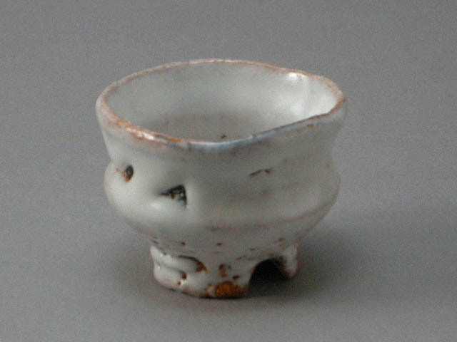 萩焼 都野栖雲 作 鬼萩ぐい呑拍卖