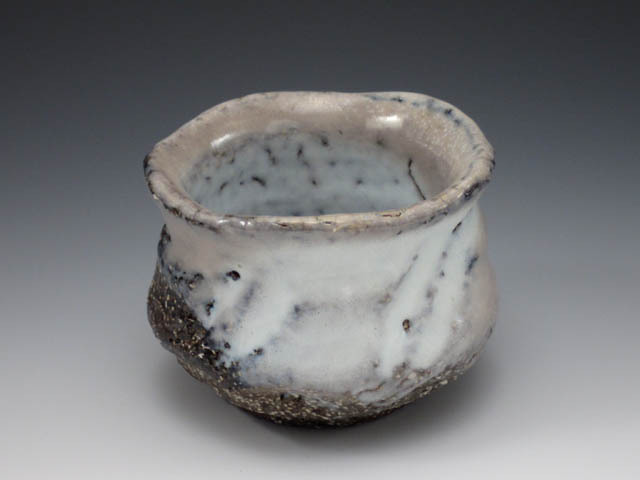 萩焼 永久勝斎 作 萩焼窯変ぐい呑 13拍卖