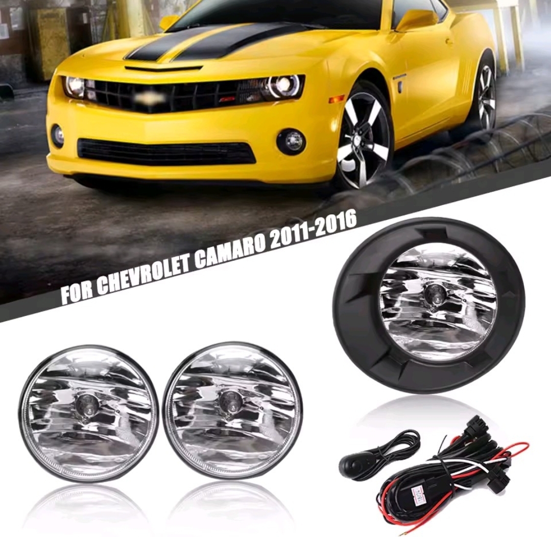 ①【新品未使用】シボレー カマロ フロント フォグランプ フォグライト デイライト 左右セット 2011年~2016 CHEVROLET Camaro カーパーツ拍卖