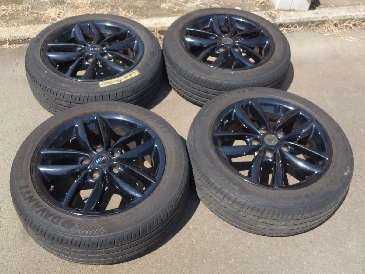 MINI ミニ クロスオーバー CBA-ZC16A 純正ホイール タイヤ4本セット 17インチ 5穴 DAVANTI ダヴァンティ DX640 205/55ZR17拍卖