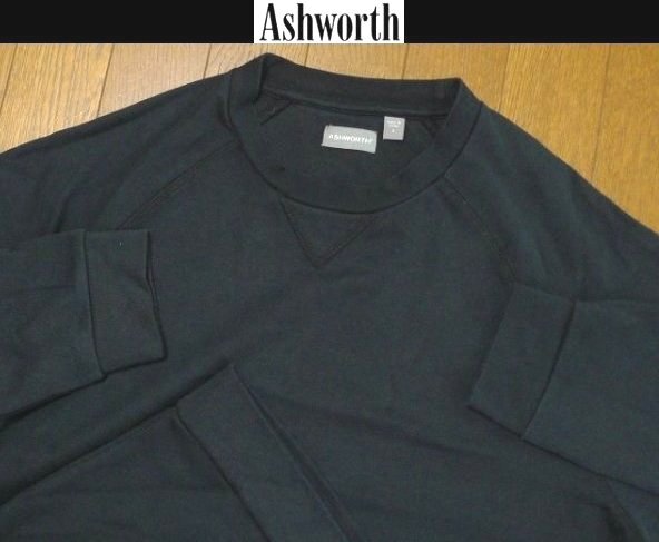 M日本サイズ位★セール送無料★アシュワースUSA限定4方向伸縮長袖スウェットシャツ トレーナー拍卖