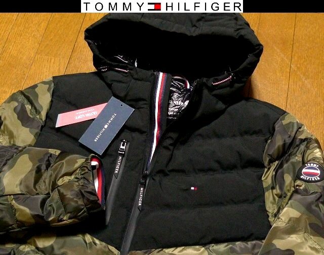 L日本サイズ位★セール送無料★新品 トミーヒルフィガーUSA限定ダウンジャケット同機能DOWN ALTERATIVE蓄熱耐風 耐水止水テープファスナー拍卖