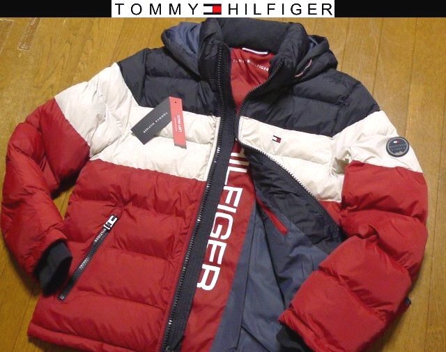 XL日本サイズ位★セール送無料★新品 トミーヒルフィガーUSA限定 ダウンジャケット同機能DOWN ALTERATIVE 耐風耐水拍卖