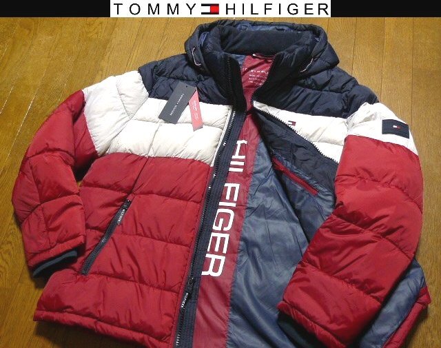 XL日本サイズ位★セール送無料★新品 トミーヒルフィガーUSA限定 ダウンジャケット同機能DOWN ALTERATIVE 蓄熱耐風耐水拍卖