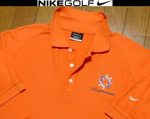 XL日本サイズ位★セール送無料★ナイキUSA限定 美品 特注刺繍 4方向伸縮速乾ストレッチ ポロシャツ拍卖