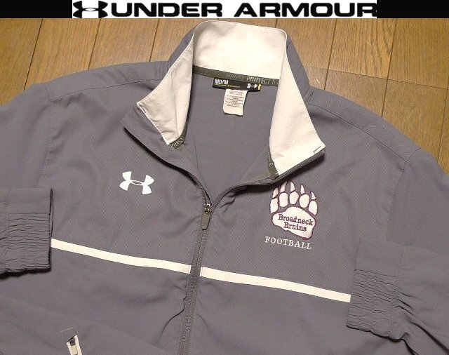 XL日本サイズ位★セール送無料★超希少 アンダーアーマー USA限定 美品 特注刺繍 4方向伸縮 ジャケット拍卖