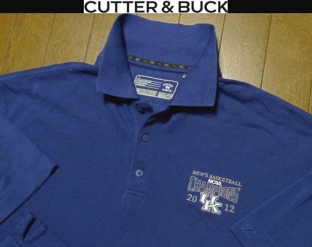 4L-5L・3XL-4XL日本サイズ位★セール送無料★希少 カッター&バック USA限定モデル1点物美品 ポロシャツ 特注刺繍拍卖