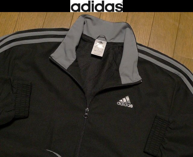 XL日本サイズ位★セール送無料★超希少 アディダスUSA限定 美品 特注刺繍3本ライン ジャケット拍卖