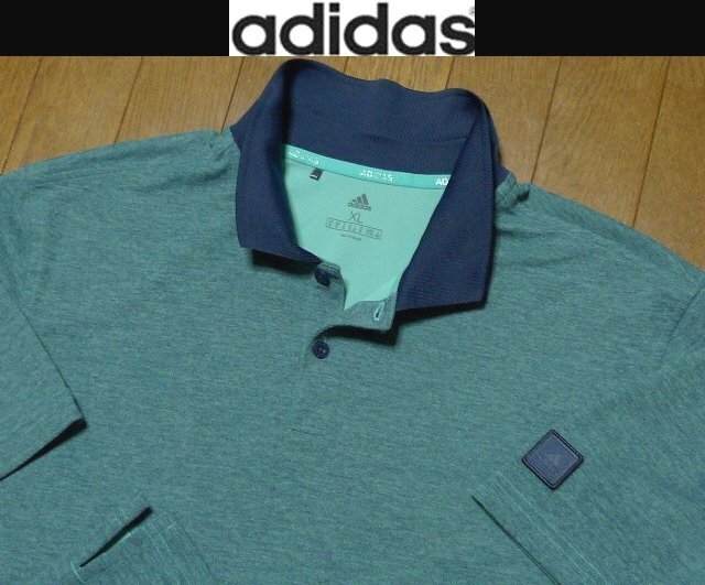 3L 2XL XXL 日本サイズ位【セール!送料無料】超希少 アディダスUSA限定モデル1点物 美品 速乾除湿 4方向伸縮 ポロシャツ大きいビッグ拍卖