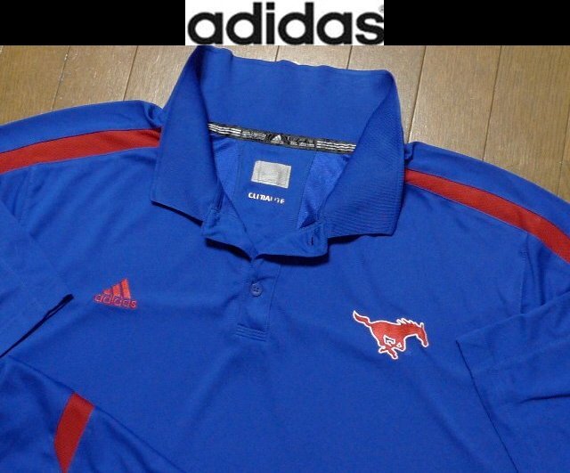 7L 8L 6XL 7XL日本サイズ位【セール送無料】超希少 アディダスUSA限定モデル1点物 特注刺繍 速乾除湿 伸縮 ポロシャツ拍卖