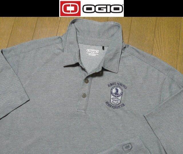 5L-6L・4XL-5XL日本サイズ位★セール送無料★オジオ(OGIO)USA限定 特注刺繍美品本物アメリカ警察官ポリス ポロシャツ拍卖