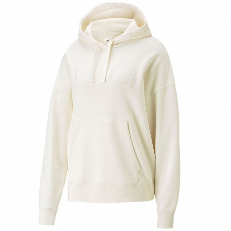 プーマ ヴォーグ コラボ レディース オーバーサイズ フーディー USサイズXS (S相当) 定価11000円 ホワイト 白 VOGUE スウェット パーカー拍卖